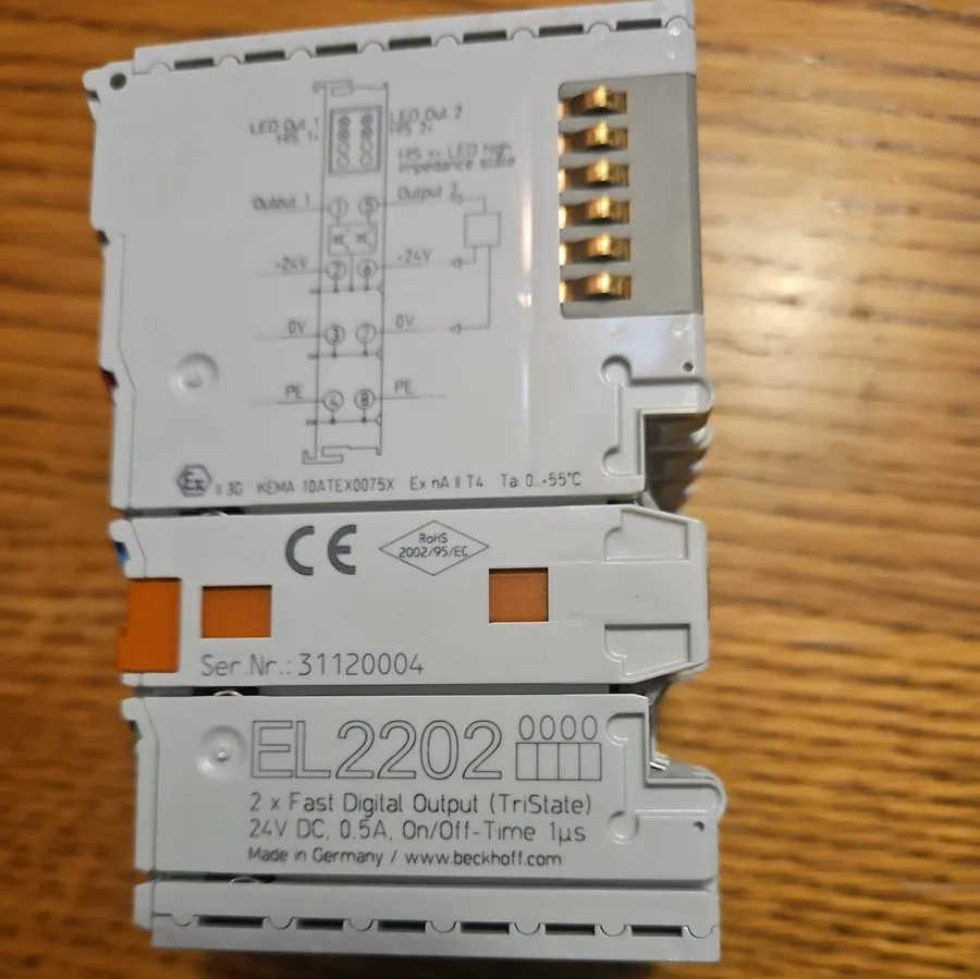 Модуль ввода-вывода Beckhoff EL2202 EtherCAT Terminal 2-Channel Digital Output 2