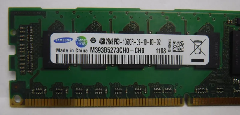 Модуль памяти Samsung M393B5273CH0-CH9 4GB PC3-10600R DDR3 Server Ram A794