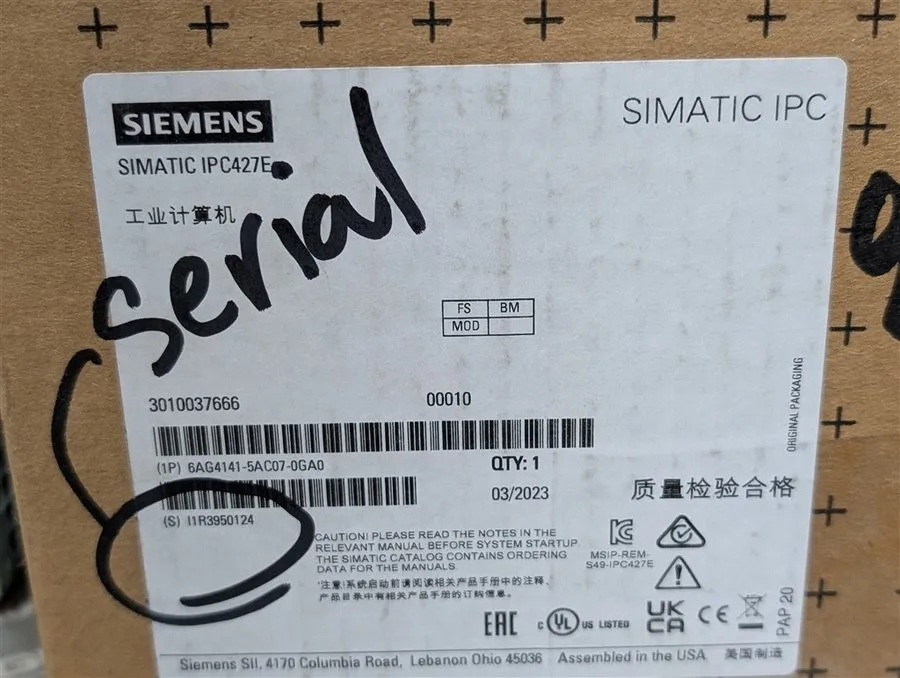 Промышленный компьютер Siemens 6AG4141-5AC07-0GA0 SIMATIC Microbox PC 6EU-00009 