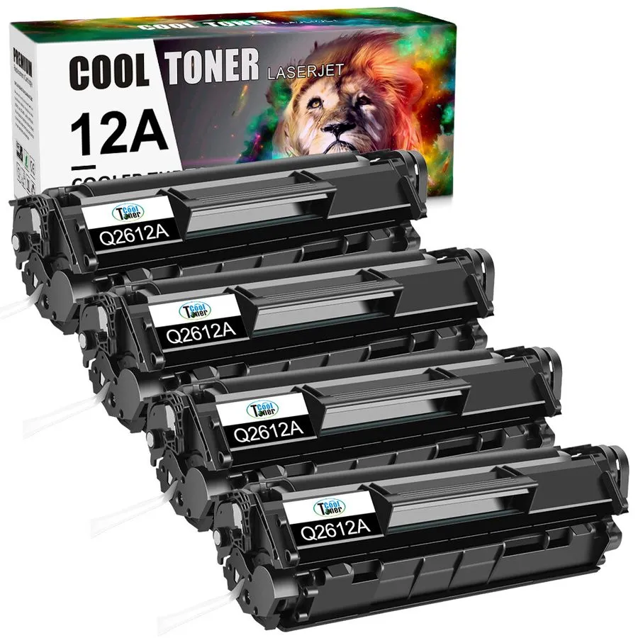 Принтер 4PK Q2612A HP12A Toner Cartridge HP Laser Jet 1018 1022 3050Z Printer Bl