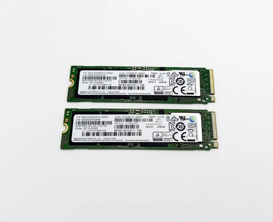 SSD-накопитель Samsung PM981 256GB MZ-VLB2560 M.2 2280 NVMe Solid State Drive SS
