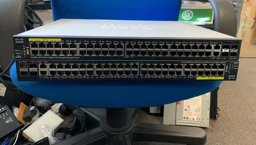 Коммутатор Cisco SG350X-48P-K9 NA 48 port Gigabit Poe Stackable Network Switch P