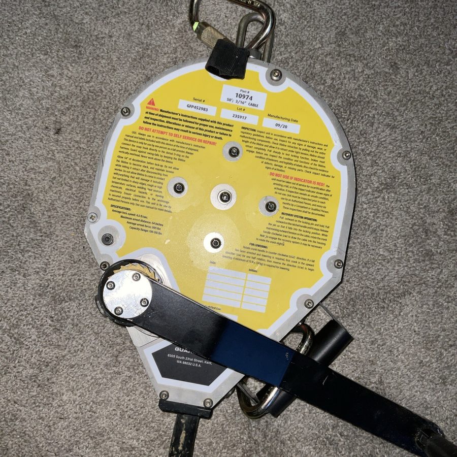 Складское оборудование guardian fall protection safety gear three way retractabl — фото лота 2