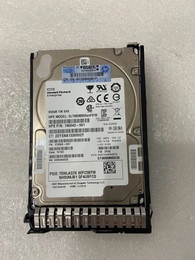 Жёсткий диск 785411-001 785069-B21 HPE 900GB 10K 12G SFF 2.5" SAS SC HDD HARD DR