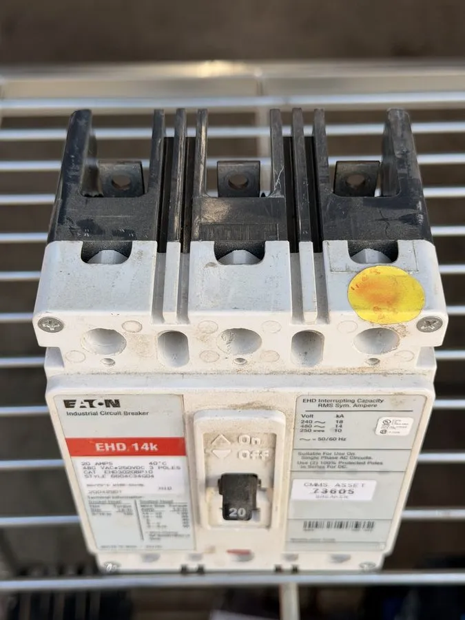 Автоматический выключатель Eaton EHD3020BP10 Industrial Circuit Breaker 20A 3-Po