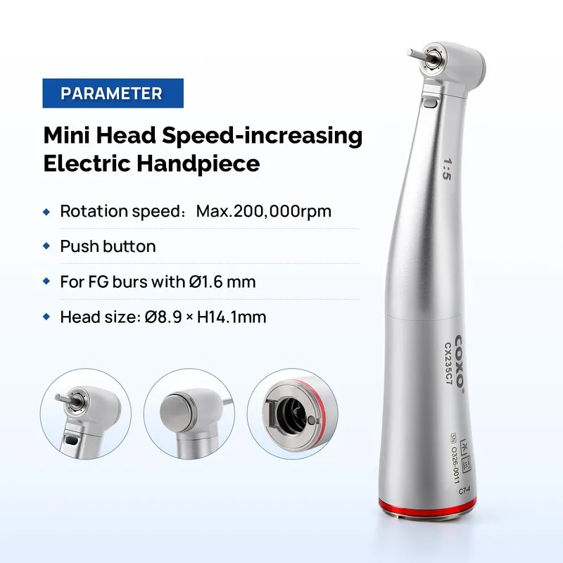 Стоматологический наконечник COXO Dental CX235C7 Head Handpiece 1:5/1:4.2 Contra