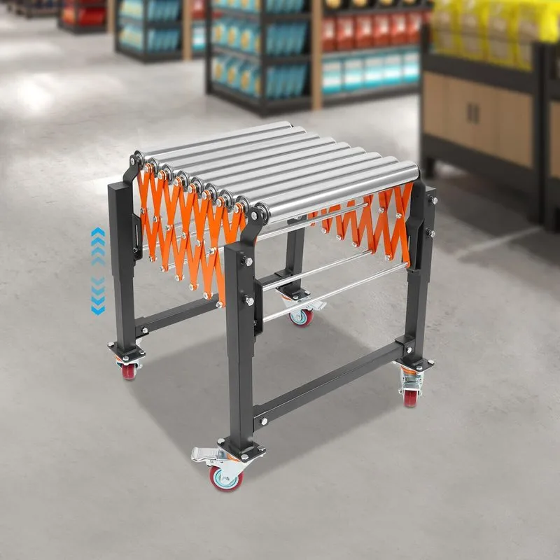 Конвейер Adjustable Roller Conveyor Table Flexible Roller Conveyor 17-51inch 176 — фото лота 4