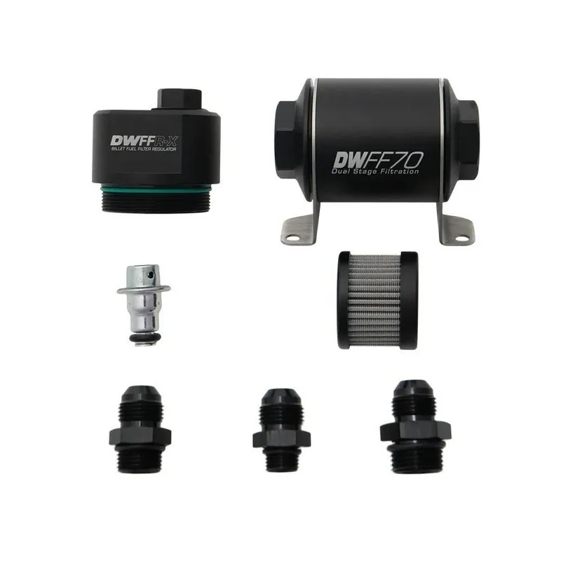 Трубопроводная арматура DeatschWerks 8-FFR-070-010K-8 Billet Fuel Pressure Regul — фото лота 1