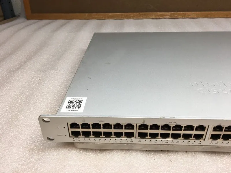 Коммутатор Cisco Meraki MS220-48LP 48 Ports 370W POE Ethernet 4xSFP Switch UNCLA — фото лота 3