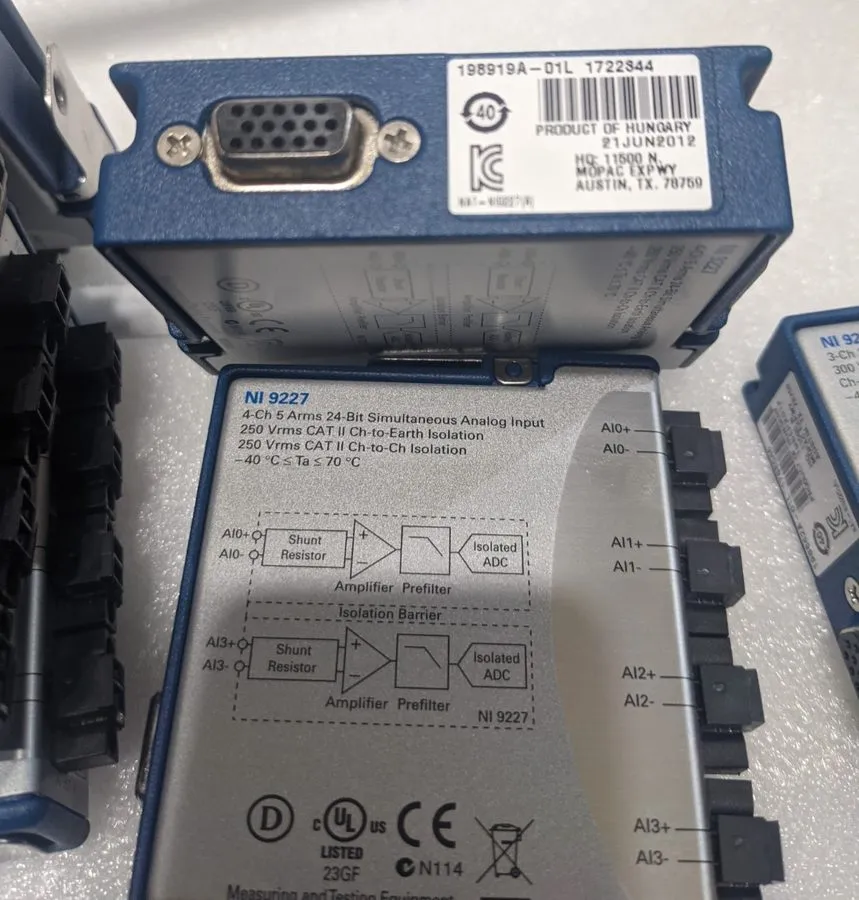 Модуль ввода-вывода National Instruments Ni 9227 4-channel Current Input Module  — фото лота 2