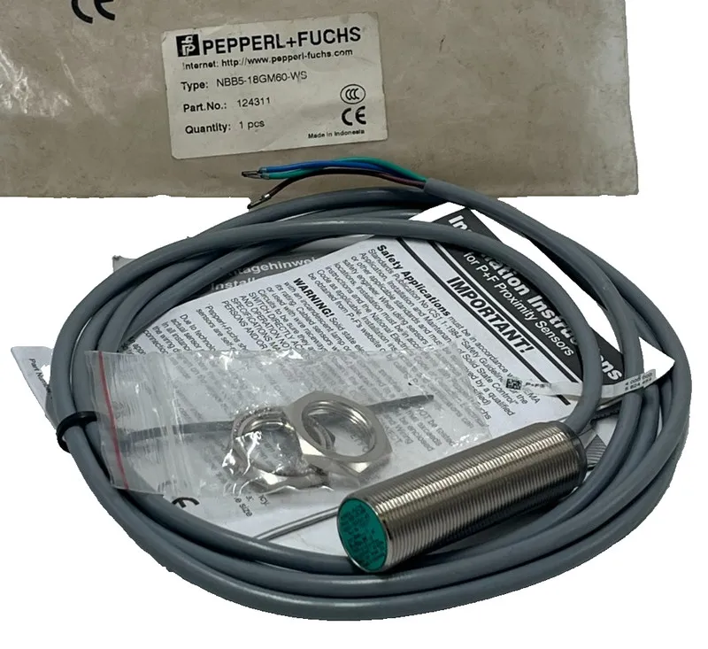 Датчик приближения Pepperl+ Fuchs NBB5-18GM60-WS 250VAC 200mA Proximity Sensor 1