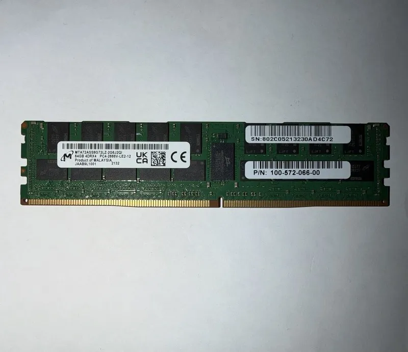 Модуль памяти Micron 64GB DDR4-2666 ECC LRDIMM PC4-2666V 4DRx4 Server RAM MTA72A