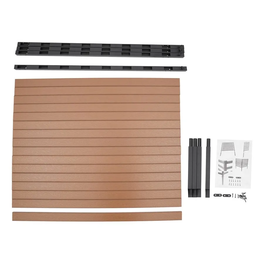 Кондиционер 2-Panel Air Conditioner Fence Outdoor Rectangular Privacy Fence Pane — фото лота 2