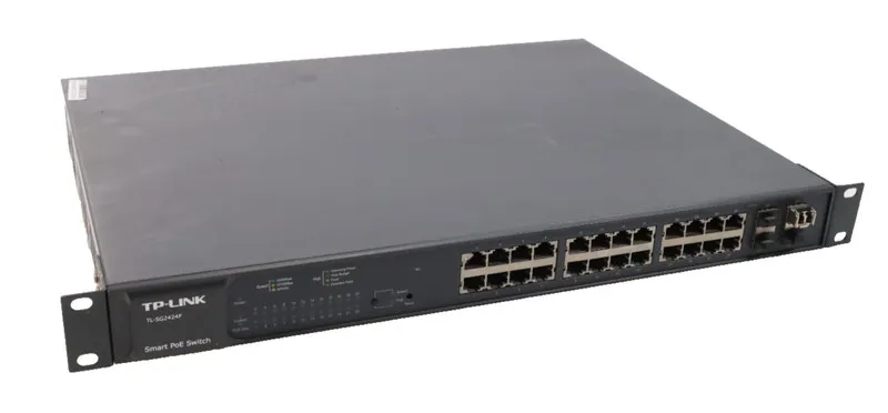 Коммутатор TP-Link TL-SG2424P POE Managed Switch 24-Port GIGABIT + 4x Combo SFP 