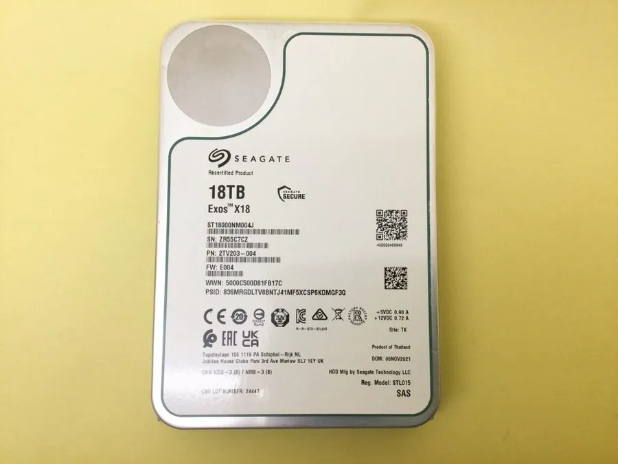 Жёсткий диск ST18000NM004J Seagate Exos X18 3.5" 18TB SAS 12Gb 7.2K Enterprise H
