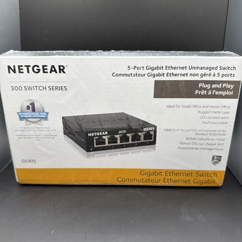 Коммутатор Netgear Prosafe GS308 300PAS 1Gbps 8 Gigabit Port Unmanaged Ethernet