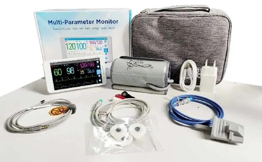Монитор пациента 10" Screen Ultrathin Patient Monitor Portable 6-parameter Vital