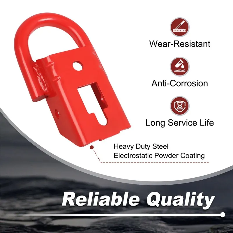 Такелажная скоба 2x Front Towing Shackle w/ Bolts Chrome FL3Z17N808A — фото лота 1