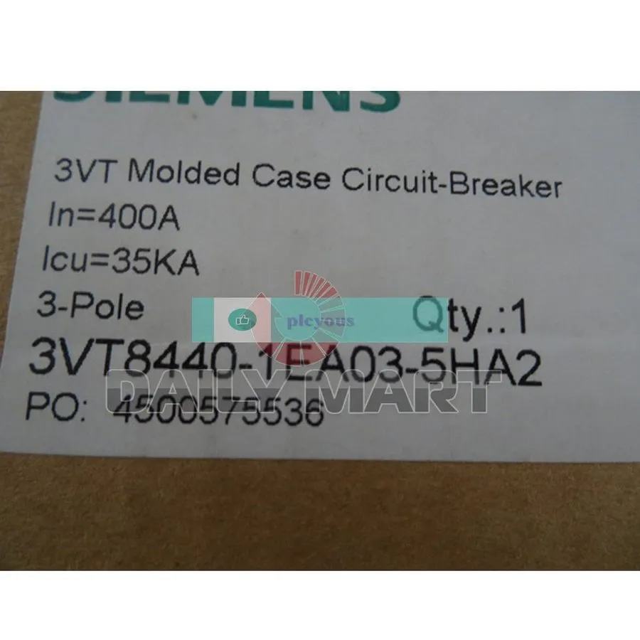 Автоматический выключатель 3VT8440-1EA03-5HA2 Siemens Circuit Breaker