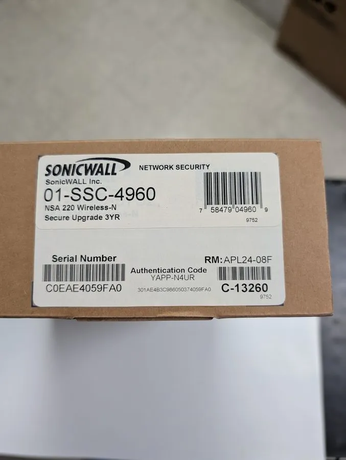 Межсетевой экран SONICWALL UPG NSA 220 WIRELESS-N SECURE