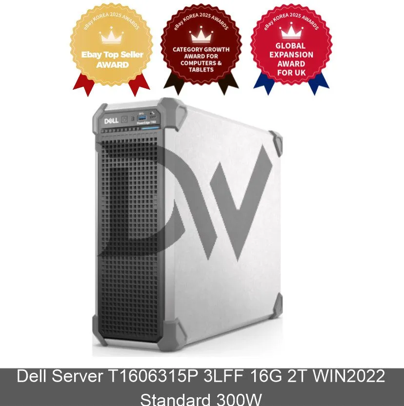 Сервер Dell Server T1606315P 3LFF 32G 4T WIN2025 Standard 300W Server Computer — фото лота 1