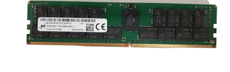 Модуль памяти Micron 32GB PC4-2666V 2Rx4 DDR4-2666 ECC RDIMM MTA36ASF4G72PZ-2G6D