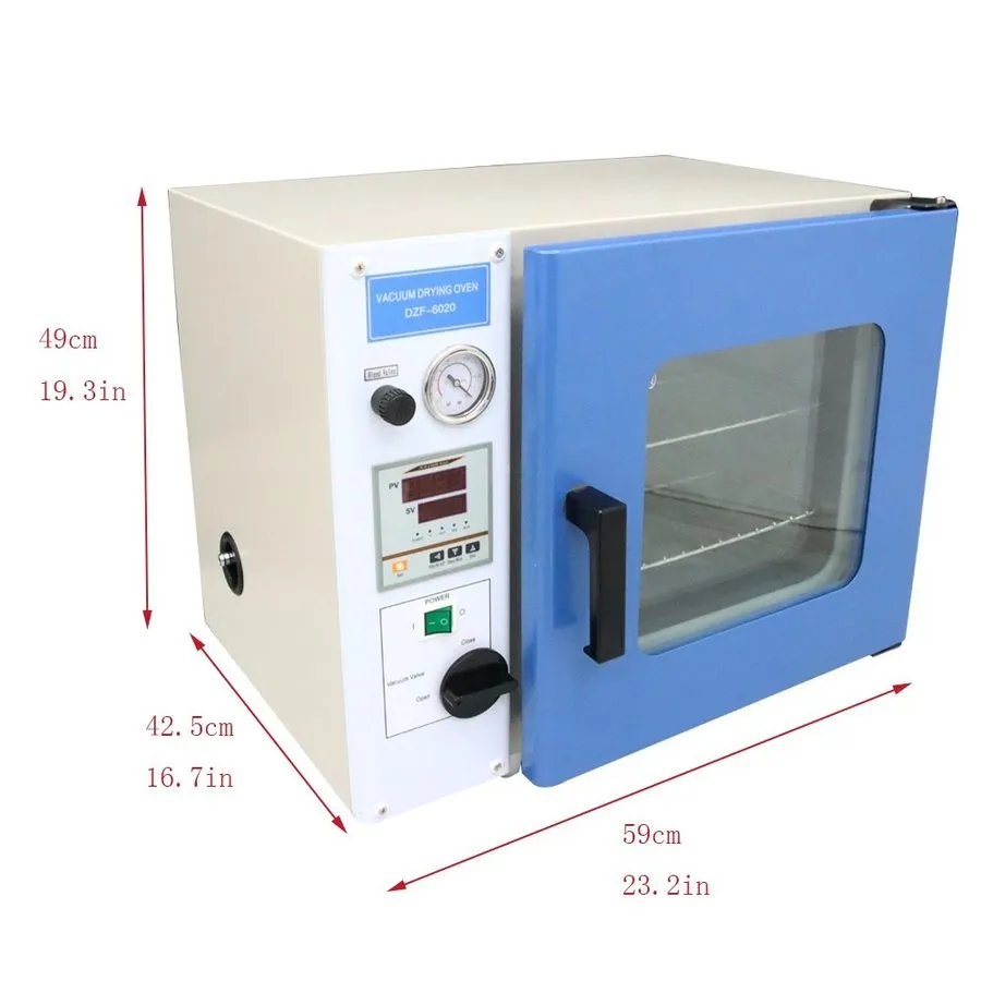 Сушильный шкаф 110V 0.9Cu ft Vacuum Drying Oven Lab Heating Chamber 2 Shelves 12