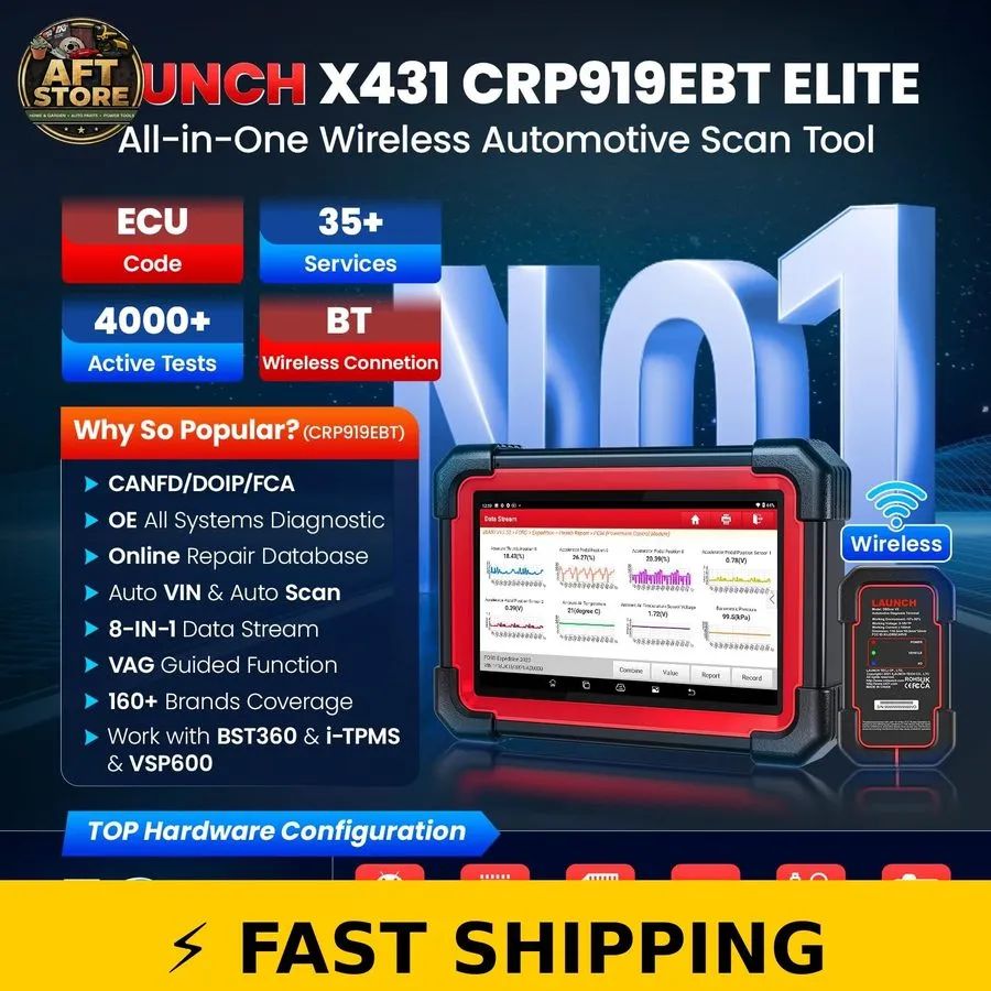 Диагностический сканер 2026 Elite LAUNCH X431 CRP919EBT PRO Bidirectional Car Di