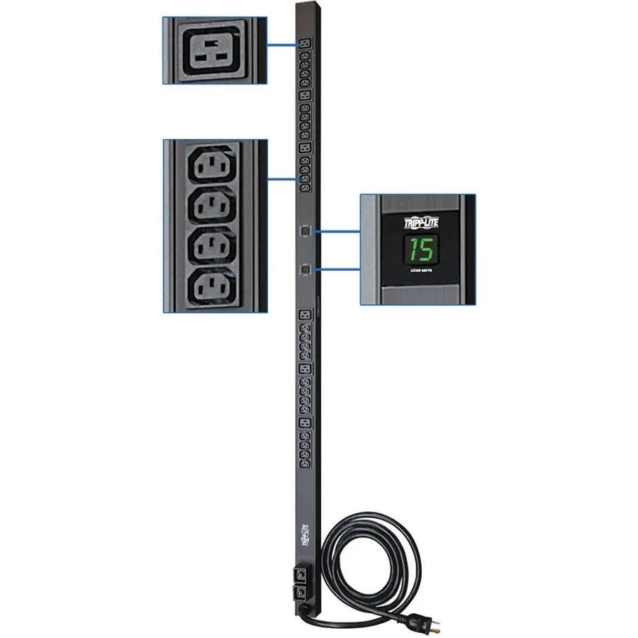 Блок розеток PDU APC AP9571A Rack PDU, Basic, 1U, 30A, 208V, L6-30P Input, C13 O