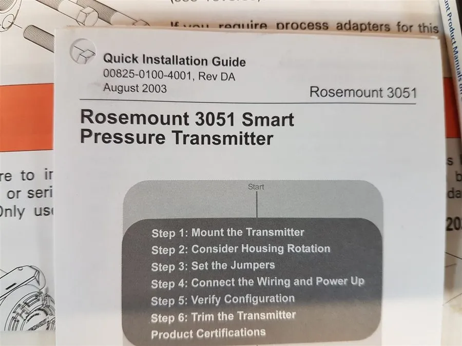 Датчик давления Rosemount 3051CG4A44A1AB4 Pressure Transmitter 10.5-55VDC 4-20mA — фото лота 2