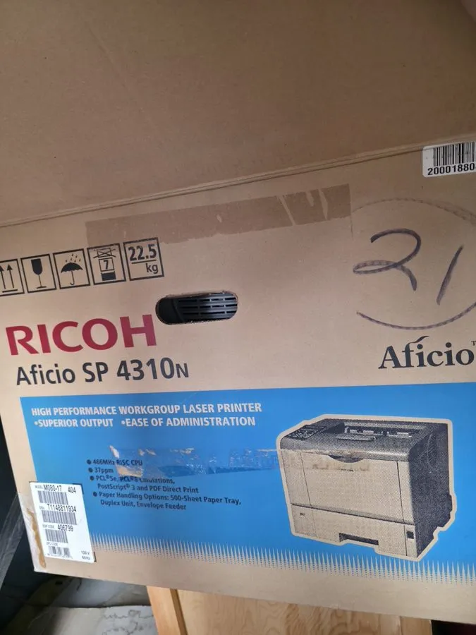 Лазерный принтер Ricoh Aficio SP4310N Laser Printer-Monochrome — фото лота 2