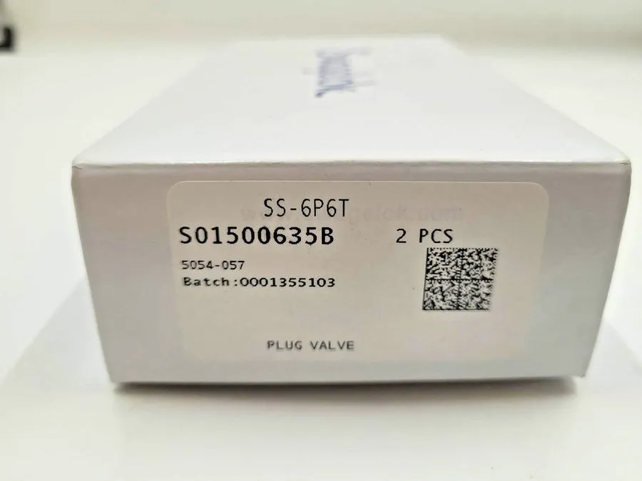 Клапан Box Of 2 Swagelok SS-6P6T Manual Stainless Plug Valve 3/8in