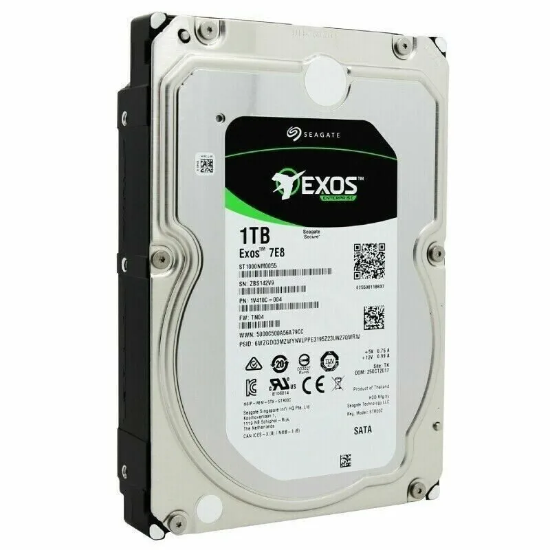 Жёсткий диск Seagate ST1000NM0055 Exos 1TB 7E8 Enterprise SATA 3.5" 7200RPM Hard