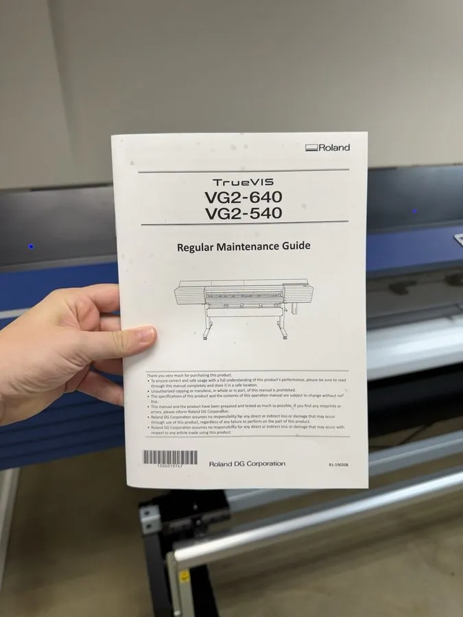 Принтер Roland TrueVIS VG2-540 54" Printer/Cutter Needs 2 Heads — фото лота 1