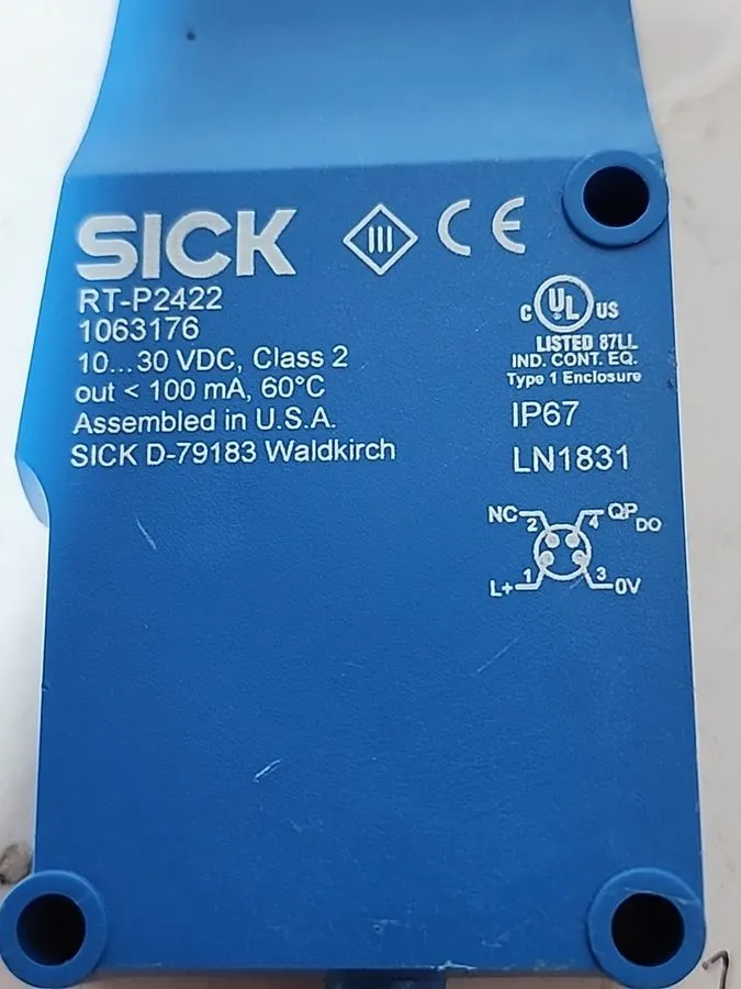 Датчик приближения SICK RT-P2422 1063176 ZoneControl Photoelectric Proximity Sen