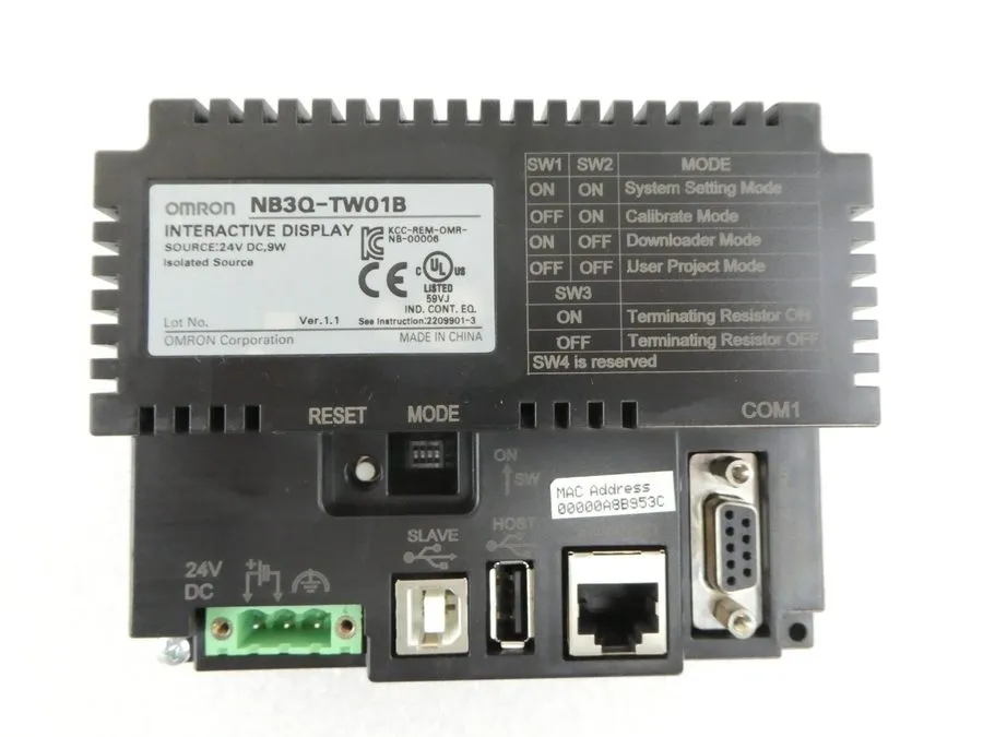 Панель оператора One NB3Q-TW01B Omron HMI Touch Panel