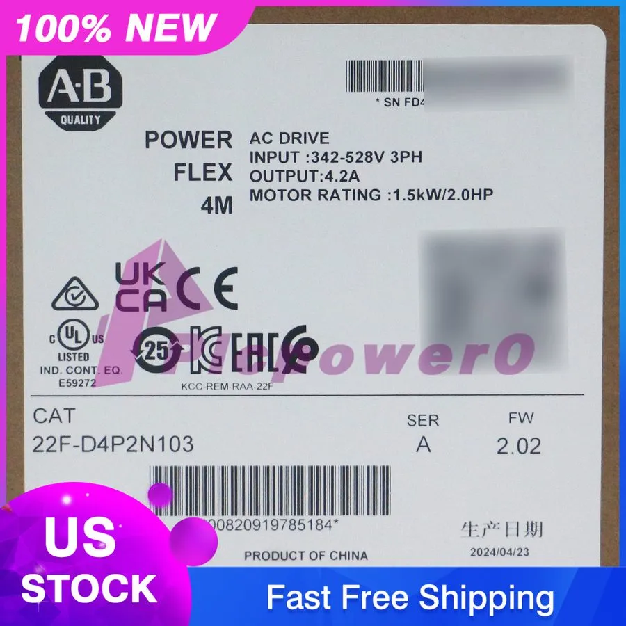 Частотный преобразователь Allen-Bradley 22F-D4P2N103 PowerFlex4M AC Drive 1.5 kW