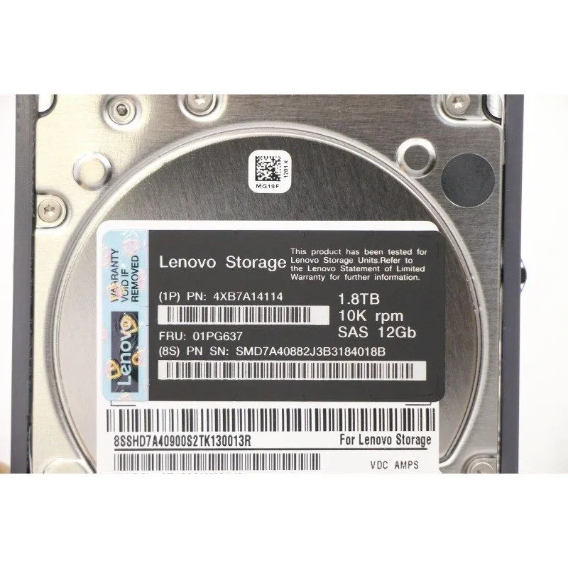 Жёсткий диск Lenovo 1.8TB 4XB7A14114 01PG637 SAS 10K 12Gb SAS 2.5" SFF Hard Driv