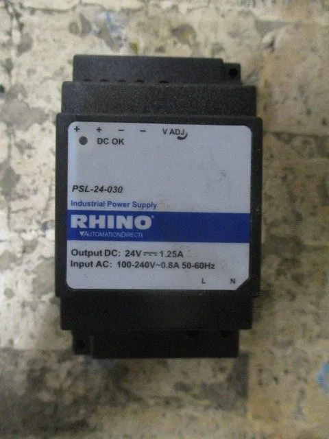 Блок питания RHINO PSL-24-030 DIN Rail Power Supply 24VDC 1.25A 30W