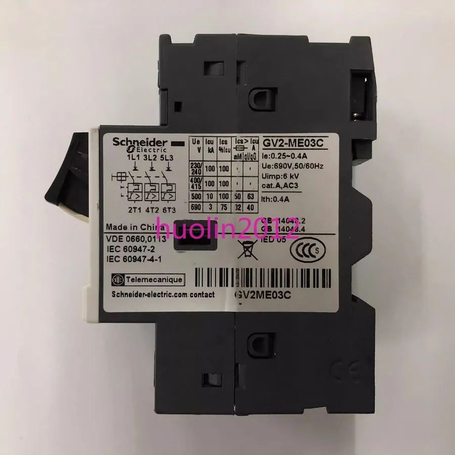 Автоматический выключатель Schneider GV2ME03C (0.25-0.4A) circuit breaker