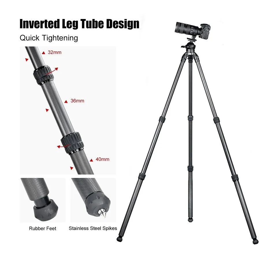Оборудование видеонаблюдения HT4030CBI Inverted Leg Carbon Fiber Heavy Duty Trip