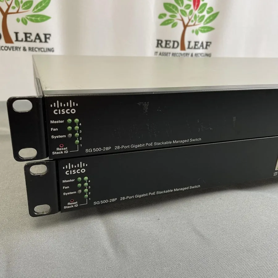 Коммутатор Cisco SG500-28P-K9-NA 28-Port Gigabit POE Stackable Managed Switch — фото лота 2