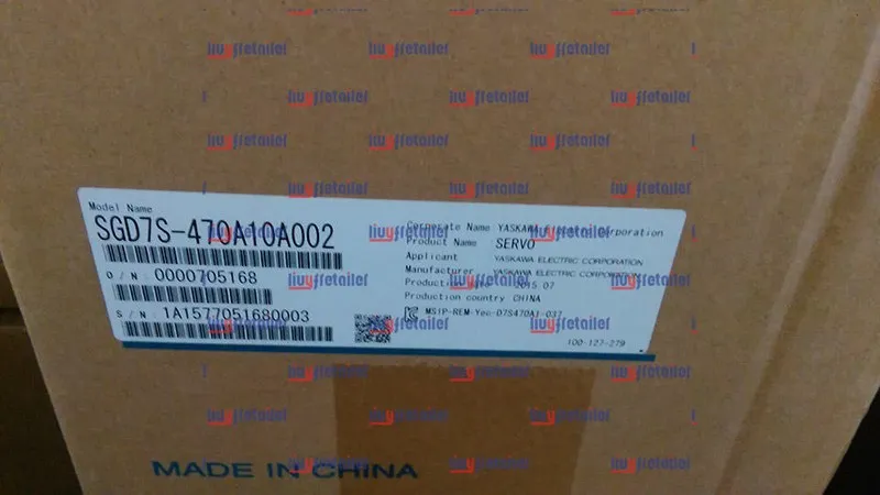Сервопривод Yaskawa servo drives SGD7S-470A10A002