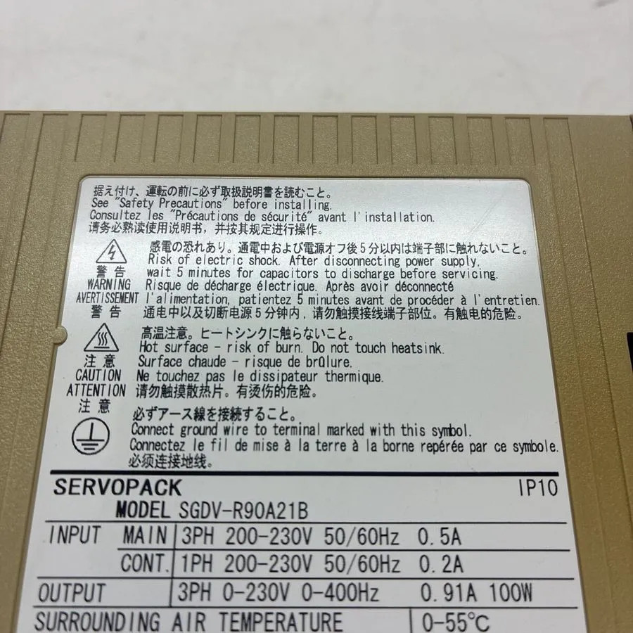 Сервопривод Yaskawa Servopack SGDV-R90A21B 100W, Free