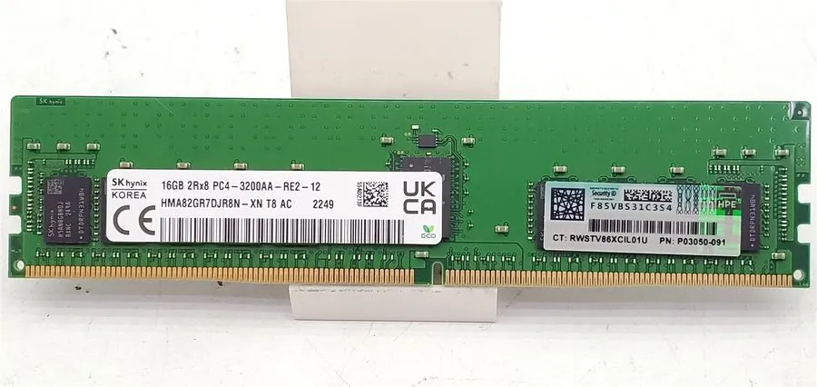 Модуль памяти HPE 16GB DDR4-2933 ECC RDIMM 2Rx8 Micron MTA18ASF2G72PDZ-2G9J3 P03