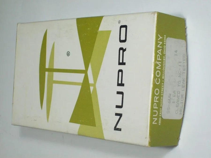 Клапан Swagelok Nupro SS 3/8" SS Bellows-Sealed Valve, Spherical Stem Tip, SS-6U