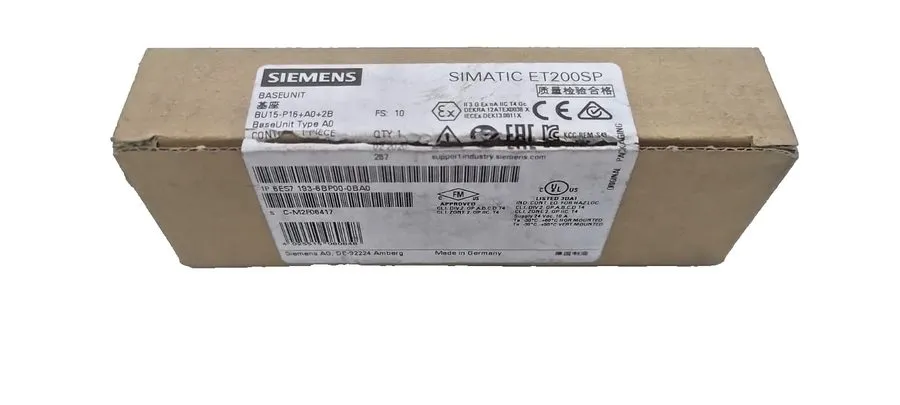 Модуль ввода-вывода Siemens 6ES7193-6BP00-0BA0 SIMATIC ET 200SP, Base Unit BU15- — фото лота 2