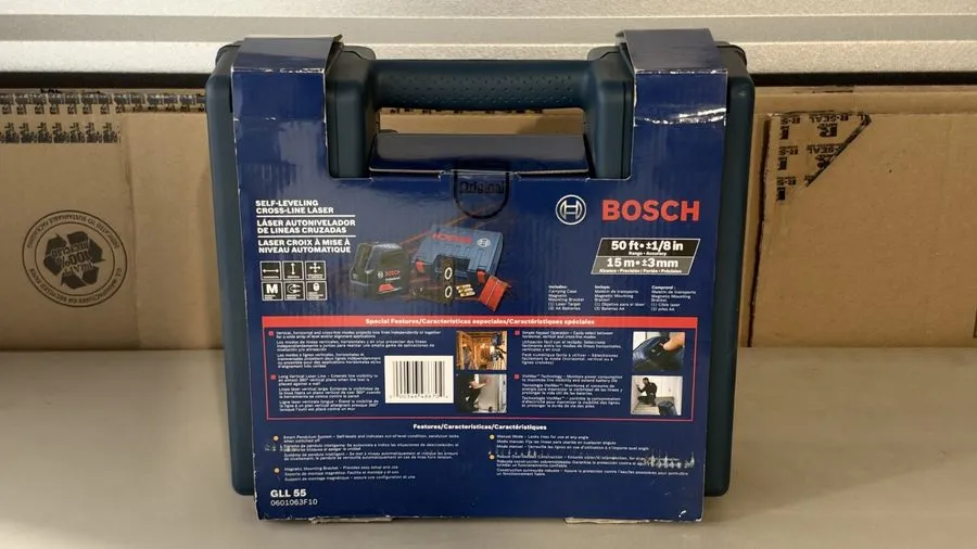 Геодезический прибор BOSCH GLL 55 Cross Line Laser,Red Beam,50 ft. Range 49Z234