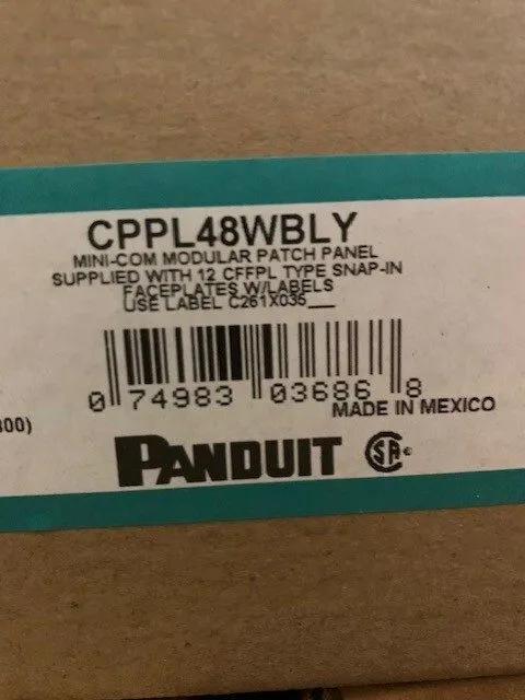 Патч-панель CPPL48WBLY PANDUIT