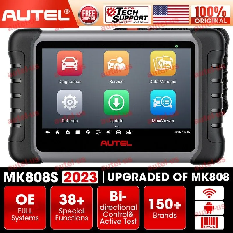 Диагностический сканер Autel MaxiCOM MK808S-TS MK808S IMMO TPMS Key Coding Car D